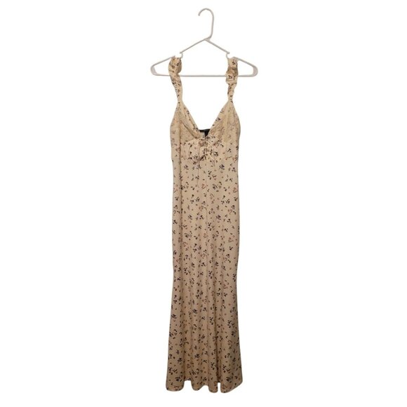 Forever 21 Cream Floral Maxi Dress - Picture 1 of 9